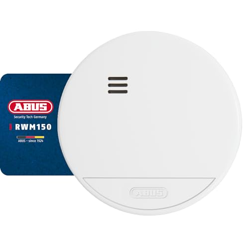 ABUS Rauchmelder RWM150 - langlebige 10-Jahres-Batterie - für Wohnräume und VDs geprüft nach DIN EN 14604-85 dB lauter Alarm - Weiß