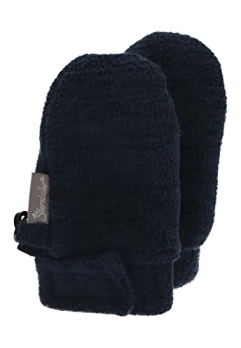 Sterntaler Unisex Kinder Fäustlinge Ohne Daumen Microfleece Melange (Recycelt) Handschuh, Marine, Einheitsgröße EU