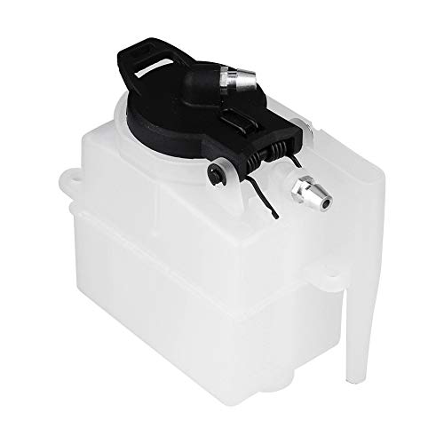 RC Auto Kraftstofftank 75CC, RC-Kraftstofftank 02004 Ersatzteil für HSP 94188/94122, 1/10 Maßstab, 52 x 36 x 65 mm, Weiß