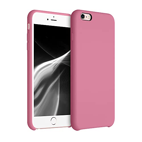 kwmobile Hülle kompatibel mit Apple iPhone 6 Plus / 6S Plus Hülle - Silikon Handy Case - Handyhülle weiche Oberfläche - kabelloses Laden - Sweet Candy