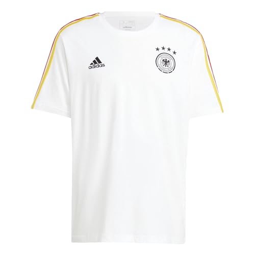 adidas DFB Deutschland Germany DNA T-Shirt (DE/NL/SE/PL, Alphanumerisch, XL, Regular, Regular, White)