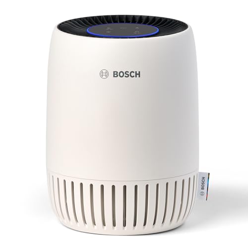 Bosch Air 1000 Luftreiniger - Für Räume bis zu 20 m² - Entfernt effizient Schadstoffe - Mit 3-in-1 Luftfilter, Smart Sensor, Automatikmodus, Ruhemodus (< 25 dB(A)) - CADR: 100 m³/h