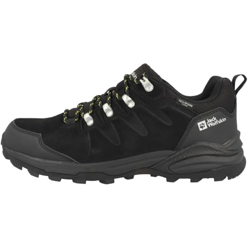 Jack Wolfskin Herren Refugio Texapore Low M Walking-Schuhe, Phantom / Burly Yellow Xt, 43 EU