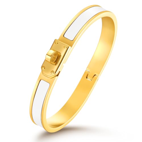 ZHUOMOT Armband Damen Gold, S925 Silber，Weiß 17CM, Armband Gold Wasserfest, Armbänder Damen, Geschenk für Frauen Freundin Mama Weihnachten Geburtstag Jahrestag
