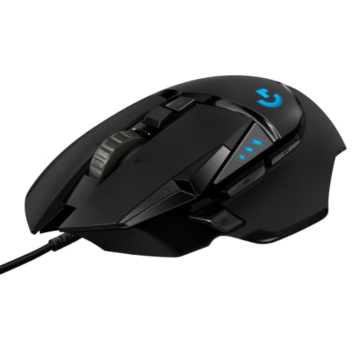 Logitech G G502 HERO High-Performance Gaming-Maus | HERO 25K Sensor, LIGHTSYNC RGB, Gewichtstuning, 11 programmierbare Tasten, Profile, PC/Mac - Schwarz