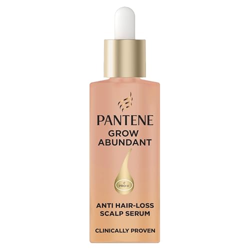 Pantene Grow Abundant Serum gegen Haarausfall für die Kopfhaut 60ml für dickeres, längeres und dichteres Haar in 8 Wochen. Haarwuchsbehandlung gegen Haarausfall für Frauen. Mit 3000mg