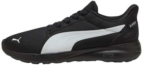 PUMA SOFTRIDE Cosmic LT SLIPTECH Sneaker, Unisex, Schwarz/Weiß, 9.5 UK