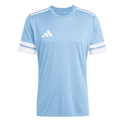 Adidas Men's SQUADRA25 Jersey Short Sleeve, Team Light Blue/White, XL