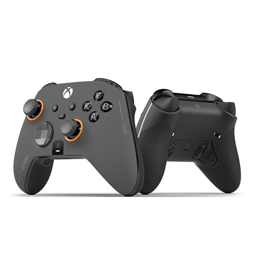 Scuf Instinct Pro Performance Series Kabelloser Xbox–Controller – Wiederverwendbare Rückenpaddles – Sofortige Auslöser – Xbox Series X/S, Xbox One, PC und Handy – Stahl Grau