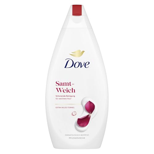 Dove Duschgel Samt-Weich Pflegedusche mit dermatologisch bestätigter Formel für weichere Haut 450 ml