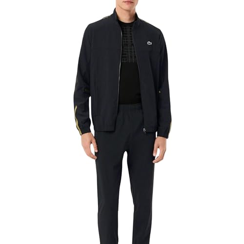 Lacoste Tennis x Novak Djokovic Trainingsanzug Herren - WH4752, Farbe:Schwarz-Gold 031, Textil:XL