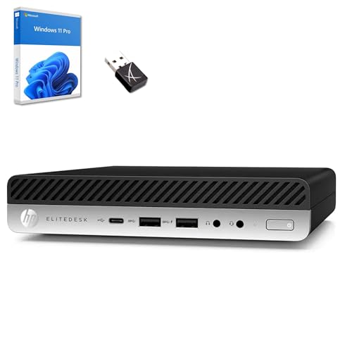 HP EliteDesk 800 G Intel i5 Business Office Multimedia Computer mit 24 Monaten Garantie! USB 3.0 | WLAN | Windows 11 Prof. 64-Bit inkl USB Stick (800 G5 | 8GB RAM | 256GB SSD | W11 Pro)