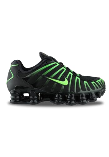 NIKE Herren Shox TL Sneaker, Black Green Strike Black, 46 EU