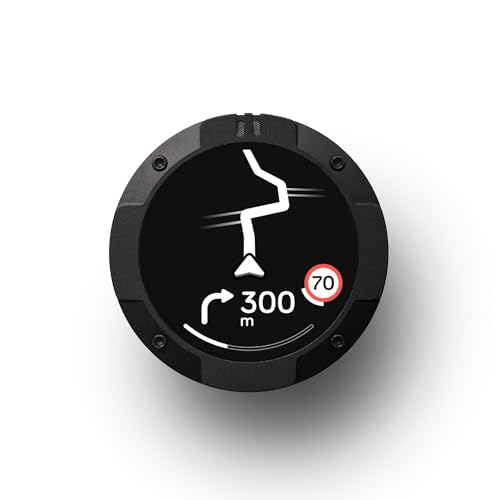 Beeline Moto II - Navigationsgerät für Motorräder | Globale Navigation | Minikarten-Schnittstelle | 14 Stunden Akkulaufzeit | IP67 Wasser- und stoßfest | USB-C-Aufladung mit Riemenhalterung