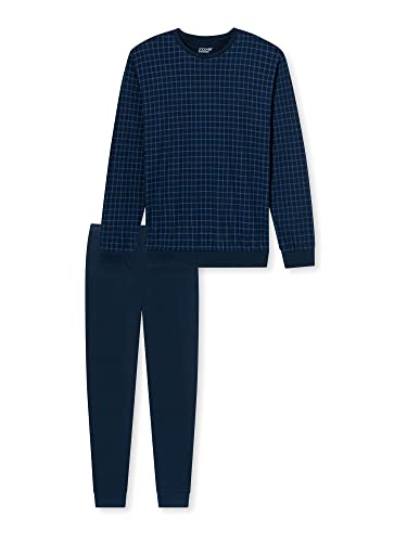 Uncover by Schiesser Herren Pyjamas Schlafanzug lang, Nachtblau, 52 EU