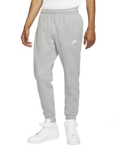 Nike Club Fleece Sweatpants Jogginghosen (M, Grey/White, m)