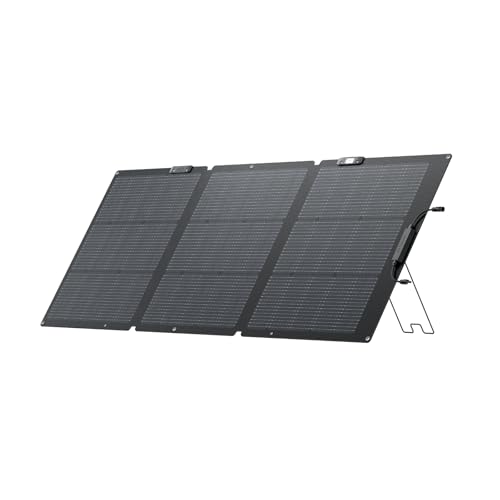 ECOFLOW 160W Solarpanels Faltbar Solarmodul für Delta & RIVER Serie Tragbare Powerstation, Photovoltaik Modul Solaranlage für Outdoor Garten Balkon Wohnwagen Camping