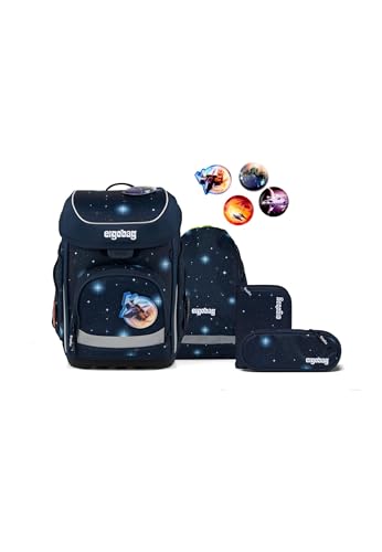ergobag Schulranzen-Set cubo Set KoBärnikus - Dunkelblau