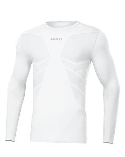 JAKO Herren Longsleeve Comfort 2.0, Weiß, M