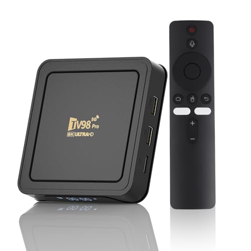 8K Ultra HD Streaming Box, Android 14.0-2.4/5G Wi-Fi Reibungslose Hochleistungs-TV-Box, 2GB RAM, 16GB ROM, Supports HDR10+ and Dolby Vision Genießen Sie Grenzenlose Unterhaltung