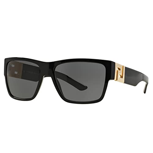 Versace Unisex Sonnenbrille VE4296, Gr. One size (Herstellergröße: 59), Schwarz (Black GB1/87)