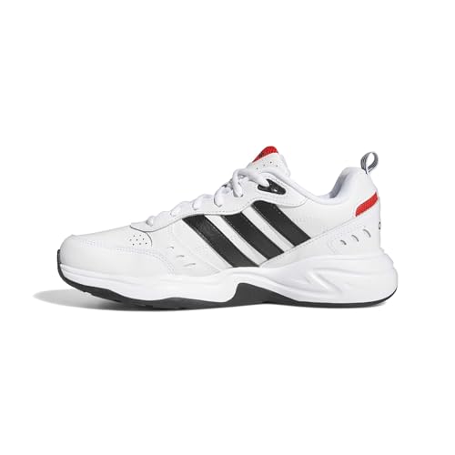 adidas Herren Strutter Shoes, Cloud White / Core Black / Active Red, 42 2/3 EU
