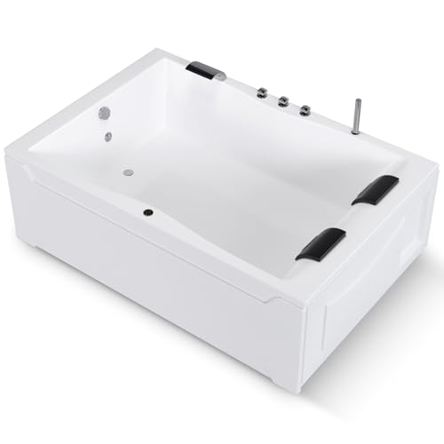 AQUADE Acryl Badewanne 180x120 cm Modell: Hamburg Badewanne Komplettset