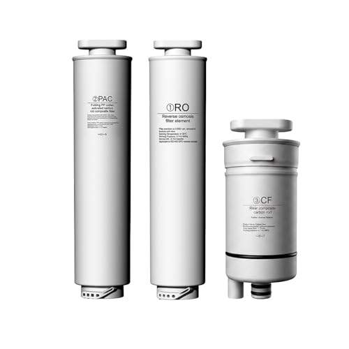 BEM 3er-SET Ersatzfilter (RO, PAC und CF) für BEM Luna Wasserfilteranlage, Auftischgerät mit Umkehrosmose, Polypropylen-/ Baumwollstab mit Aktivkohle, Komposit - Kohlenstoffstab