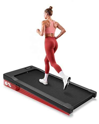 Superun Walking Pad mit Steigung 6%, Laufband mit App Erlebnis vor Ort