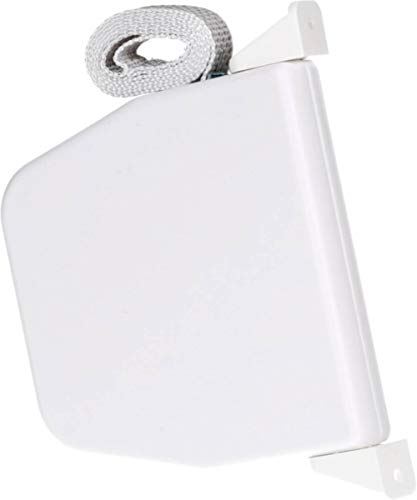Schellenberg 50503 Rolladen Gurtwickler Aufputz inkl. Rolladengurt 14 mm x 5m, System Mini, 180° schwenkbar, Lochabstand 14,5 cm Aufschraubwickler nicht zu öffnen, Weiß