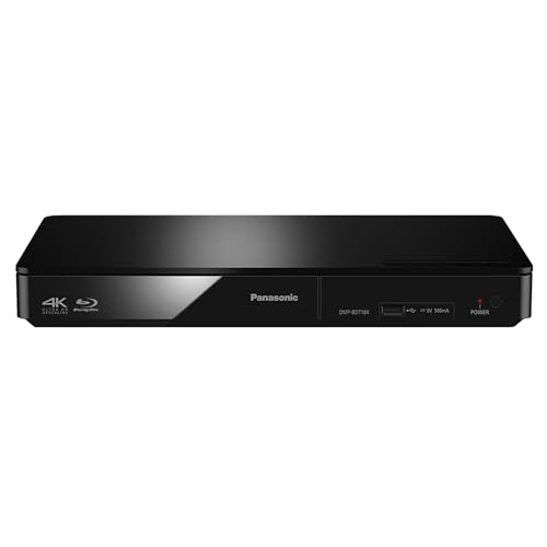 Panasonic DMP-BDT184EG 3D Blu-ray Player (4K Upscaling, DLNA, VoD, HDMI-Steuerung, USB, MKV-Playback) schwarz