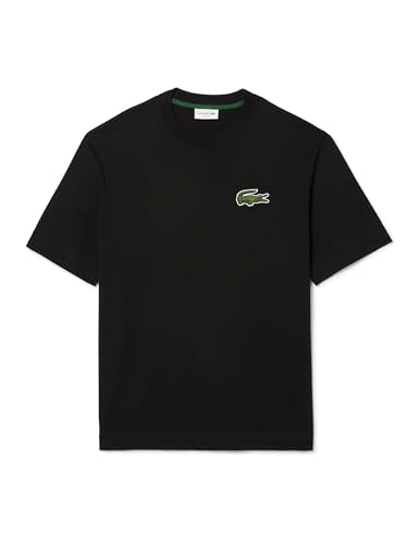 Lacoste Herren Cotton T-Shirt, Noir, L