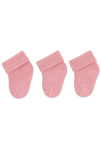 Sterntaler Baby - Mädchen Erstlingssöck. Herzen,3er-pack Socken, Rosa, 0-4 Monate