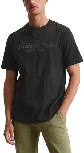 Marc O'Polo Herren B21222051230 T-Shirt, Schwarz New, XL EU