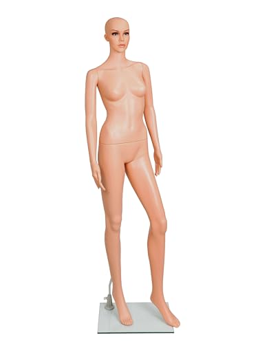Schaufensterpuppe Schaufensterfigur weiblich Dame hautfarben, 176cm