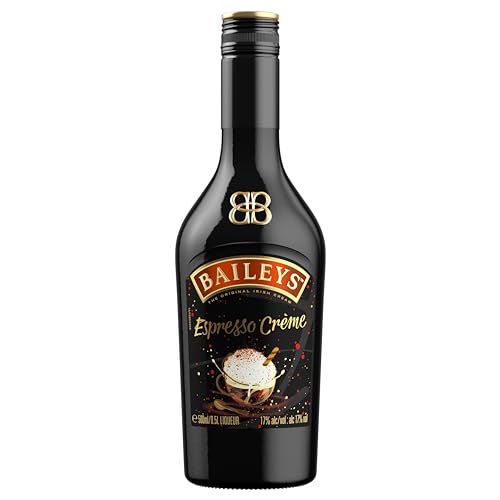 Baileys Espresso Crème, B-Corp zertifiziert,Irish Cream Likör, Garantierter Genuss auf Eis oder im Cocktail, 17% vol, 500ml Einzelflasche