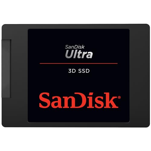 SanDisk Ultra 3D SSD 500 GB interne Festplatte (SSD intern 2,5 Zoll, stoßbeständig, 3D NAND-Technologie, n-Cache 2.0-Technologie, 560 MB/s Übertragungsraten) Schwarz