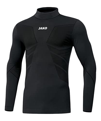 JAKO Herren Turtleneck Comfort 2.0, Schwarz, L