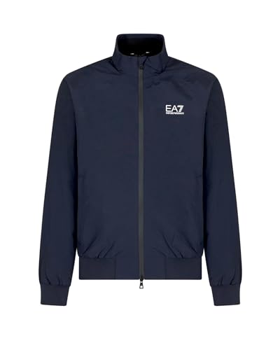 EA7 Emporio Armani Herrenjacke mit Reißverschluss Core Identity aus recyceltem Nylon 7M000424AF13569 8059659261418 - Blau Armani Blue UB102