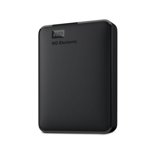 WD 6 TB Elements Tragbare Externe Festplatte, SuperSpeed USB 3.2 Gen 1/USB 3.0, Plug-and-Play-Erweiterung, Formatiert für Windows, Schwarz