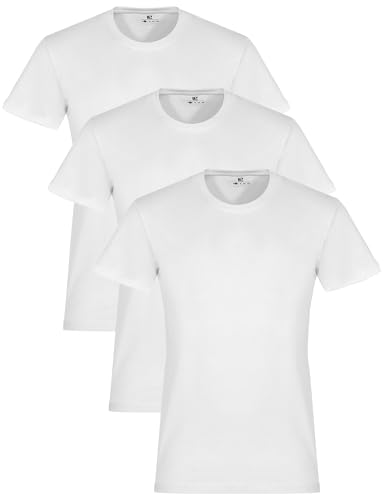 Lower East Basic Rundhals T-Shirts für Herren 3er I 5er I 10er Pack aus 100% Baumwolle in vielen Farben