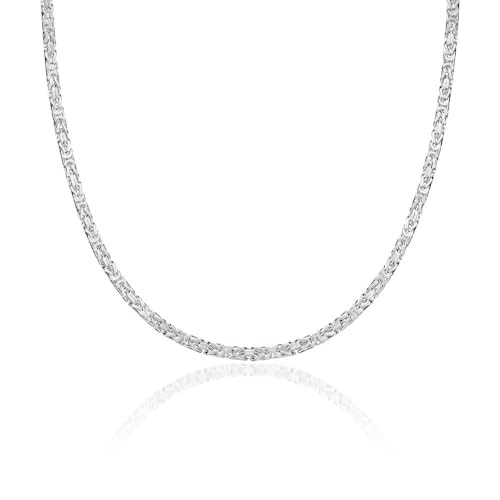 Königskette für Herren Damen aus 925 Sterling Silber 2,5mm von JEWLIX (50cm)