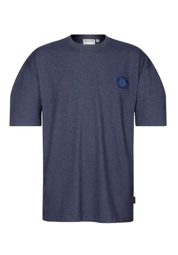 Naketano Herren T-Shirt Big Adonis, Farbe:Indigo Blue Melange, Größe:3XL