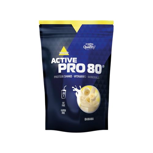 inkospor Active Pro 80 Protein Shake, Banana, 500 g Bag