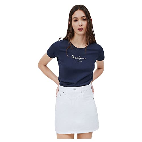 Pepe Jeans Damen NEW VIRGINIA SS N T-Shirt, 595NAVY, L