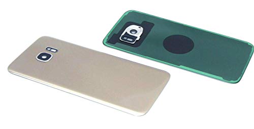 handywest Kompatibel für Samsung Galaxy S7 Edge SM-G935F G935 Gold Akkudeckel Backcover Rückseite Rückschale Hosing Cover inkl Kamera Camera Glas Mit kleber