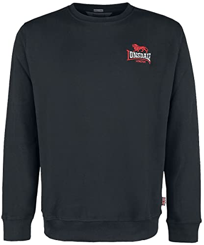 Lonsdale Men's LYMPSTONE Sweatshirt, Black, XL