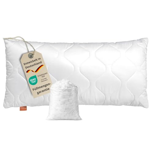 sleepling Kopfkissen 40x80 cm, Allergiker Kissen, Komfort 100