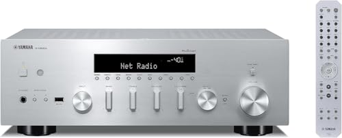 Yamaha R-N600A Network Receiver - Silber - modernste ToP-Art-Struktur und Pure Direct-Modus - MusicCast - Sabre ES9010K2M 384 kHz, 32-Bit-DAC