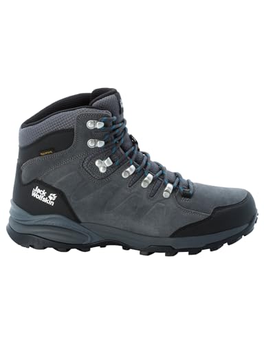 Jack Wolfskin Herren Refugio Texapore Mid M, Grey / Black, 44.5 EU
